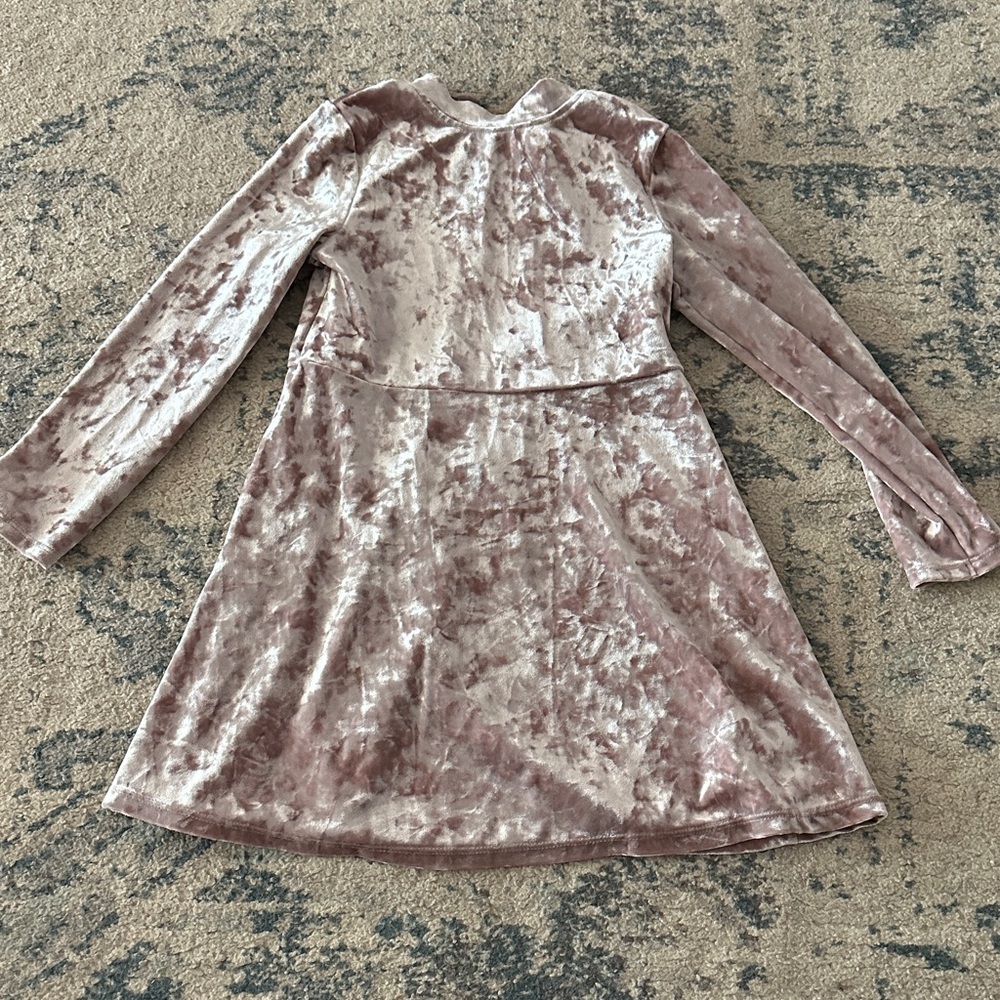 Cat & Jack Shimmering Pink Velvet Dress